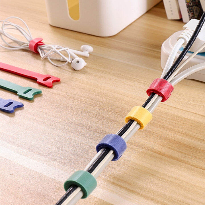 60-ชิ้น-30-ชิ้นนำกลับมาใช้ใหม่-velcro-cable-tie-slipknot-พลาสติกไนลอนผูกสายสายจัดสายไฟ-zip-ties-yrrey