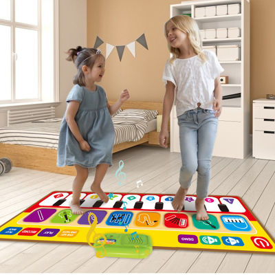80*30 Baby Play Mat Toy Musical Blanket Foot Piano Mat Multifunctional Animal Voice Piano Playing Child Early Education Toy Gift