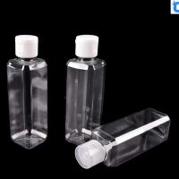 【YF】❏ஐ  100ml portable transparent plastic empty square bottle travel cosmetic container accessories