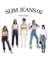 Merge official - Slim Jeans02 8 colors (สีขาวจัดส่งภายใน 7-10 วันค่ะ)(ไซส์ที่หมด สามารถกด Pre Order ได้นะคะ จัดส่งภายใน 15-20 วันค่ะ)