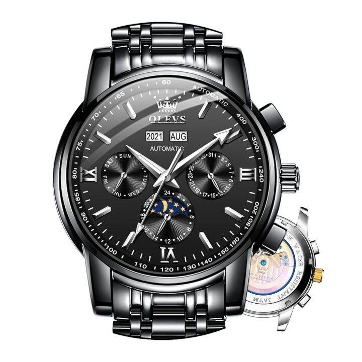 OLEVS Automatic Mechanical Watches for Men, No Battery Watch Man Day ...