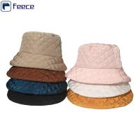 FEECE ผู้หญิงผู้ชาย สีทึบทึบ ผ้าฝ้ายขนเป็ด หมวกชาวประมงหมวก หมวกทรงถัง หมวกสำหรับตกปลา แสงอัลตร้า