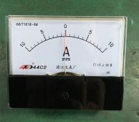 44c2แผง Dc -10a เป็น10a Cl แผงความถูกต้อง1.5ติดตั้งแบบอนาล็อกแอมป์มิเตอร์แอมแปร์มิเตอร์ Dc -5a ถึง5a 100*80มม