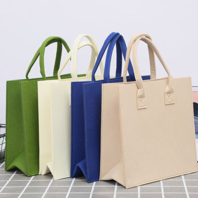 Portable Eco-friendly Students Large Capacity Simple Shopper Shopping Women Felt Tote Bag