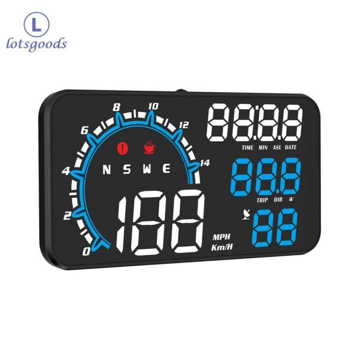 Car Digital GPS Speedo Overspeed Alarm Digital Speed Mileage Meter LED