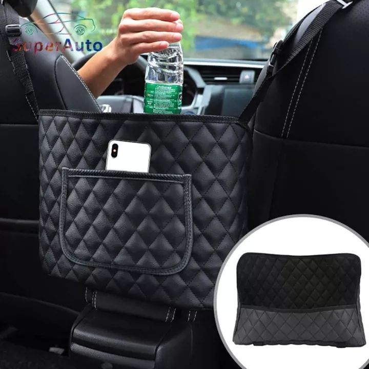 Car Net Pocket Handbag Holder Between Seats, Car Organizer Upgrade Handbag  Purse Holder For Car