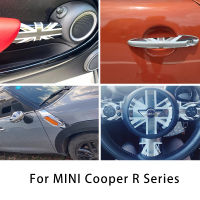 สีเทาแจ็คอุปกรณ์รถสติ๊กเกอร์เกราะป้องกันตกแต่งปกคลุมสำหรับ Mini One Cooper S JCW R56 R57 R58 R59 R55อุปกรณ์เสริม