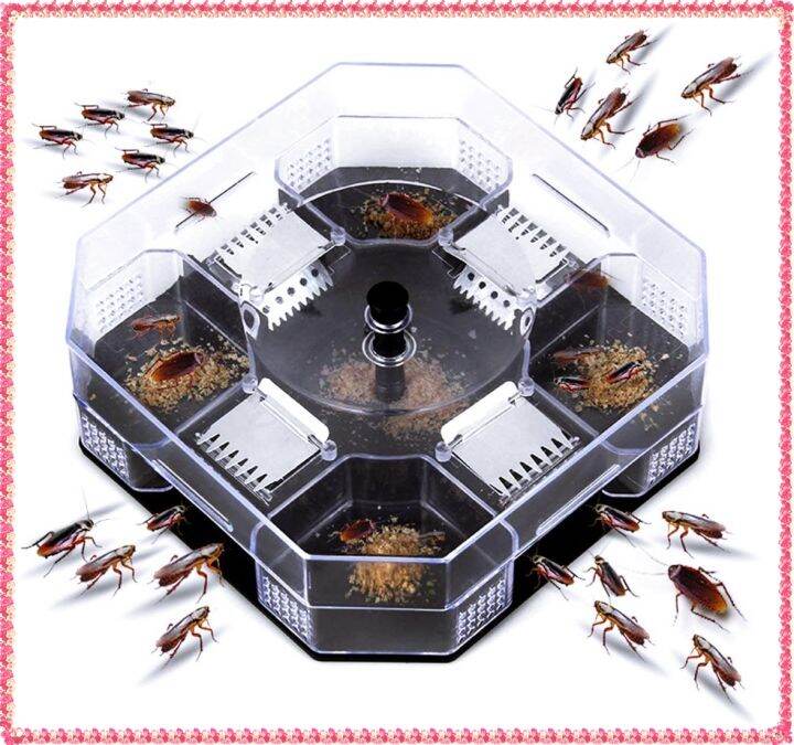 Black Household Kitchen Effective Cockroach Trap Box Reusable Cockroach ...