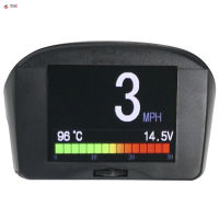 THI Car OBD HUD Overspeed Warning System Windshield Voltage Alarm Temperature Meter