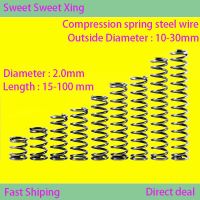 Y-shaped Cylindrical Spiral Compression Spring Rotor Returns To Release Pressure Spring Steel 65Mn Steel Wire Diameter 2.0mm Nails Screws Fasteners