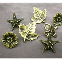 Antique Copper Handles Leaf Flower Starfish Shape Handle Cabinet Jewelry Box Knob Pendants Drawer Pulls Wardrobe Hardwar Fitting Door Hardware Locks