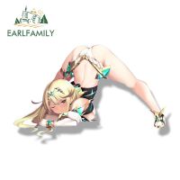 EARLFAMILY 13cm x 7.7cm Mythra Jack-o Pose Vinyl Car Sticker Rear Windshield Car Bumper Decal JDM Sexy Stickers Car Accessories Bumper Stickers Decals