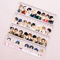 【CW】 Kpop Idol Stray Kids Ruler Multifunctional Tools Student Measuring Straight Students Office Stationery