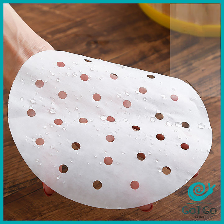 gotgo-กระดาษรองหม้อทอดไร้น้ำมัน-100-แผ่น-พร้อมส่ง-กระดาษซับน้ำมัน-กระดาษอบขนม-baking-paper-มีสินค้าพร้อมส่ง