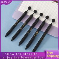 BNLO 6ชิ้น0.5มม. ปากกาอัดพลาสติกที่เรียบง่ายในเมืองความประทับใจปากกาหมึกเจลสำนักงานสีดำปากกาเซ็นชื่อ