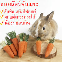 ถูก ขนมแฮมเตอร์ ขนมกระต่าย มินิแครอท ขนมลับฟัน ขนมลับฟันสัตว์เลี้ยงขนาดเล็ก เสริมไฟเบอร์