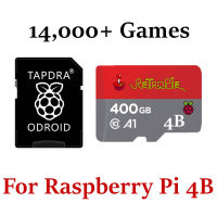 400GB Rpie 4.6 Emulation Station SD Card-สำหรับ Raspberry Pi 4, 3D art,รีวิววิดีโอ-14,600เกม50ระบบ