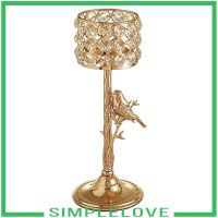 [simpleloveMY] Crystal Pillar Candlestick Candle Holders for Home Anniversary Decoration