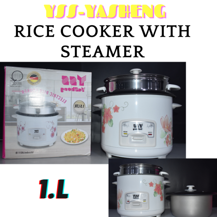 YSS Yasheng 1.5L Rice Cooker With Steamer Teflon Coating Lazada PH