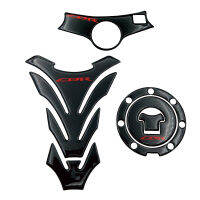 รถจักรยานยนต์การใช้ถัง Pad แก๊สฝาครอบ Triple Clamp Yoke Guard Decals สำหรับ Honda CBR 600RR F4 F4i 1999-2006คาร์บอนไฟเบอร์สติกเกอร์