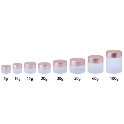 5g 15g 30g 60g 50g 10g Jars Container Bottle Empty Lid 20g Rose Cosmetic Jar Clear Glass Cream