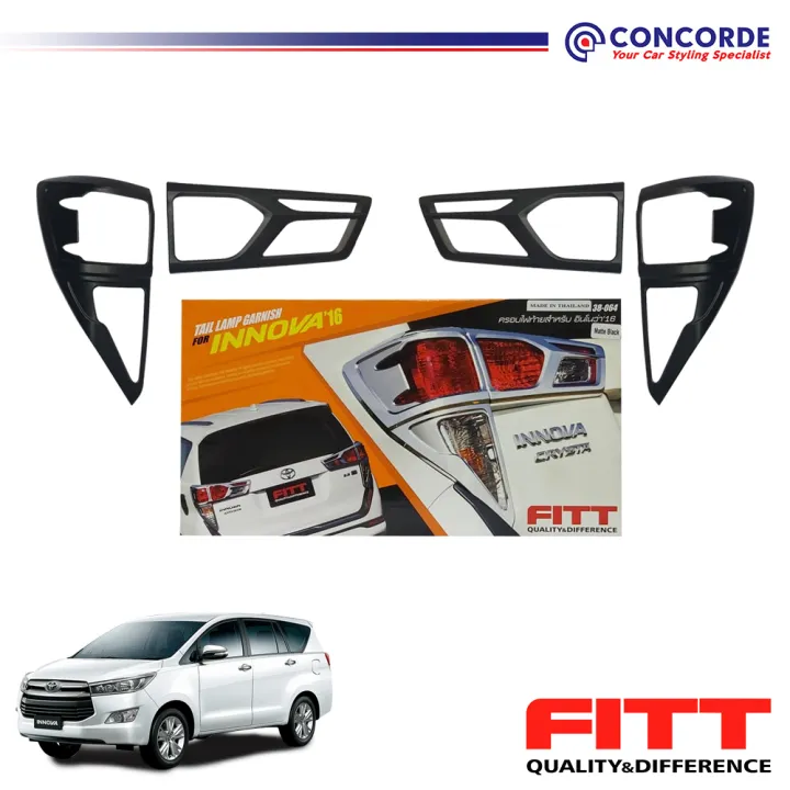 FITT TAIL LAMP COVER INNOVA 2016 MATT BLACK 4P/S (38064MB) Lazada PH