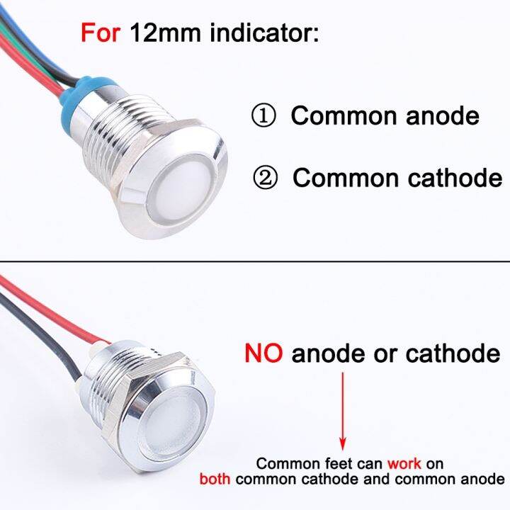 3v-6v-12v-24v-12mm-16mm-19mm-22mm-waterproof-metal-spherical-round-indicator-signal-lamp-light-with-wire-3-led-color-custom