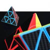 Professional Cube Carbon Fiber Stickers Magic Cube 3x3 Speed Puzzle Childrens Fidget Toys Pyramid Speed Education Magico Cube