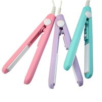 【LZ】﹍☊▩  Mini prancha de cabelo profissional prancha alisadora de cerâmica para viagem acessórios para modelagem e ondulação tomada padrão eu