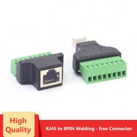 : “-- 1ชิ้น RJ45ตัวผู้หรือตัวเมียสำหรับ8Pin ตัวเชื่อมต่อไม่มีการเชื่อมเครือข่าย LAN อีเธอร์เน็ตอะแดปเตอร์เทอร์มินัลเชื่อมต่อ8ขา