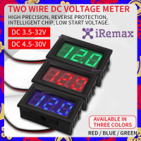 ตัววัดโวลท์ แบบดิจิตอล DC 4.5 - 30.0 V (Mini 0.36 inch DC 4.5V-30V 2-Wire LED Digital Display Panel Battery Voltmeter for all motor car