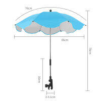 ป้องกันรังสียูวี Sunscree กันฝนเด็กร่มรถเข็นเด็กทารกปกสามารถงอได้อย่างอิสระไม่เป็นสนิมสากลรถเข็นเด็กประดับ