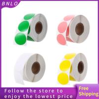 BNLO หลายสี สำหรับการออกแบบโลโก้ DIY สติกเกอร์ความร้อน ฉลากความร้อนโดยตรง กาวในตัว ฉลาก สติกเกอร์ความร้อนวงกลม กลม