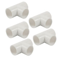 【CW】25mm PVC Tee Three Way Water Tube Adapter 5 Pcs