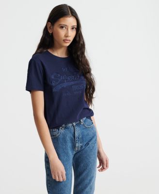 SUPERDRY VINTAGE LOGO TONAL EMBROIDERY ENTRY T-Shirt - เสื้อยืดสำหรับผู้หญิง