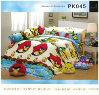 Premier Satin ? ชุดผ้าปูที่นอน (ไม่มีผ้านวม) ขนาด 3.5 ฟุต ? ลายแองกี้เบิร์ด สีครีม Angry Birds PK045