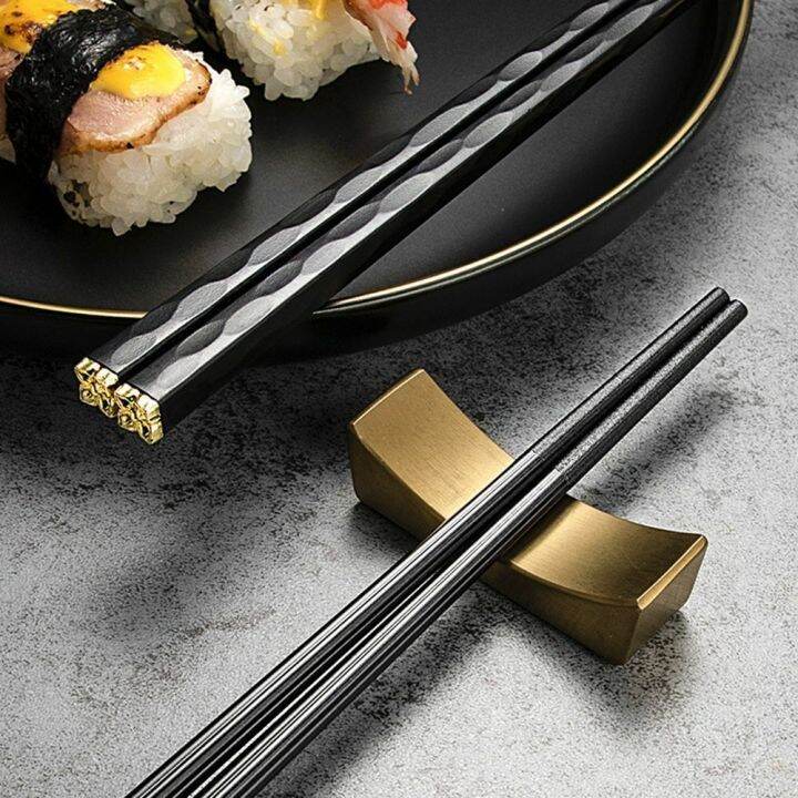 5pairs-5pairs-high-quality-chinese-non-slip-chopsticks-japanese-sushi-alloy-reusable-chopsticks