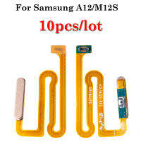 10 ชิ้น/ล็อตสวิตช์เปิดปิดปุ่ม Home ปุ่มด้านข้าง Flex Cable สำหรับ Samsung Galaxy A12 A125 M12S M127 ไม่มีลายนิ้วมือ Touch ID-DFGN STORE