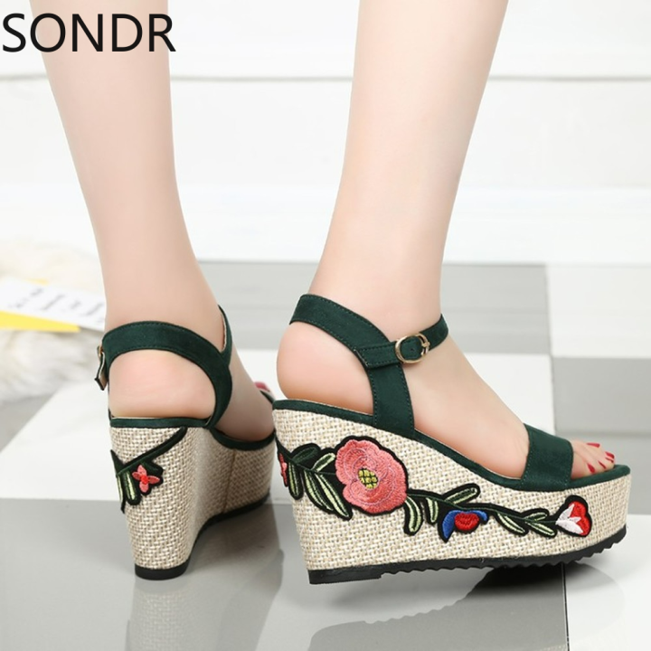 womens-platform-emboridery-floral-sandals-wedge-high-heel-slingbacks-shoes-summer-peep-toe-3colors-girls-new