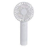 2000MAh Handheld Fan W10 Double Leaf Fan Lazy Desktop Mini USB Night Light Electric Fan(White)