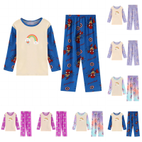 Sleepwear Dress Kids Polyester Lounge Wear Unisex Kids Pajamas Korean Pajama Sleepwear Pajamas Set Family Clothing Sets