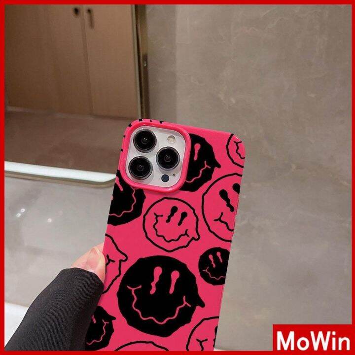 เข้ากันได้สำหรับ-เคสไอโฟน-เคสไอโฟน11-เคส-iphone-11-สำหรับ-iphone-14-pro-max-เคสไอโฟนสีชมพูเคสนิ่ม-tpu-เคลือบเงากันกระแทกป้องกันกล้องน่ารักน่ารักหน้ายิ้มเข้ากันได้กับ-iphone-13-pro-max-12-pro-max-11-xr