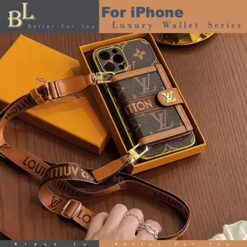 LOUIS VUITTON Wallet Flip Case for iPhone 12 - Luxury Phone Case Shop