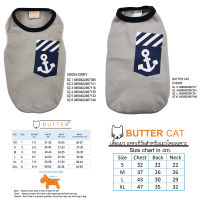 BTTER DOGWEAR เสื้อสุนัข เสื้อกลัาม สำหรับสุนัข แมว และสัตว์เลี้ยง Brand Butter VE004 CVE005 เสื้อยืดแขนกุด Cotton100%