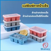 Blumey แม่พิมพ์น้ำแข็งก้อน ฝาปิด พร้อมฝา 6 ช่อง Ice tray mould