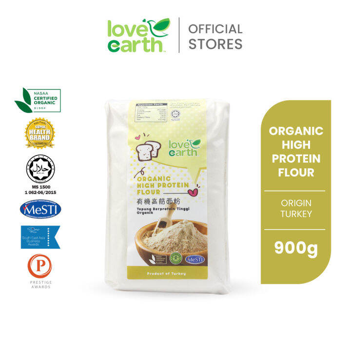 Love Earth Organic High Protein Flour 900g Lazada