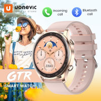 Uonevic แฟชั่น นาฬิกาสมาร์ท AK32 บลูทูธโทร HD Full Touch Screen สำหรับผู้หญิงสุขภาพ Smartwatch Sport สำหรับผู้ชาย Long Standby สำหรับ iOS Android