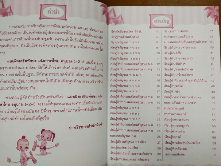 หนังสือเด็ก-แบบฝึกเสริมทักษะ-เก่งภาษาไทย-อนุบาล-1-2-3