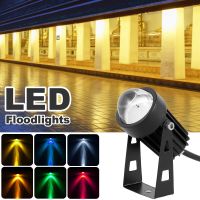 ไฟกลางแจ้งกันน้ำสปอตไลท์ LED 5W ไฟฉายลำแสงแคบปรับได้180องศาสำหรับการสร้างภูมิทัศน์