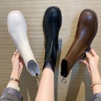 CODpz119nb ❤️【READY STOCK】❤️ Dr. Martens Boots women autumn thin 2023 new women versatile cool French booties thick heel middle single-layer boots